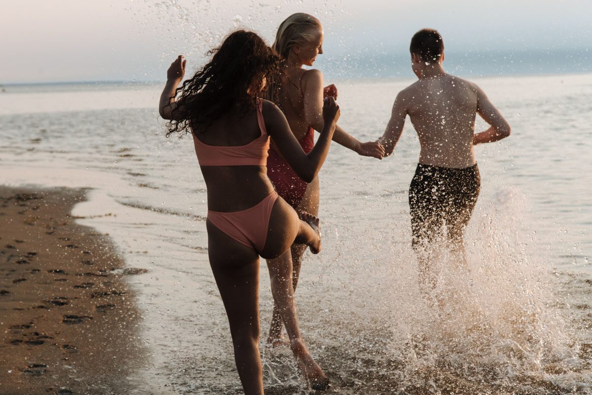 Teenagers at the Beach