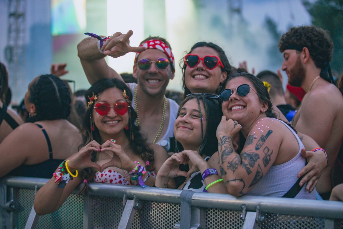 Friends at a concert